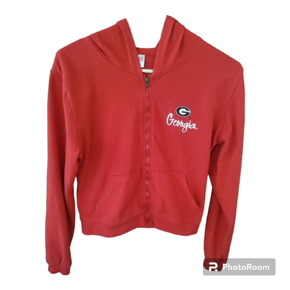 University of Georgia zip hooded jacket S